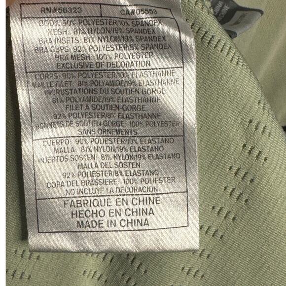 Nike Fit Dry XL Racerback Tank V Neck Athletic Built in Bra Sportswear Tennis - Picture 5 of 6